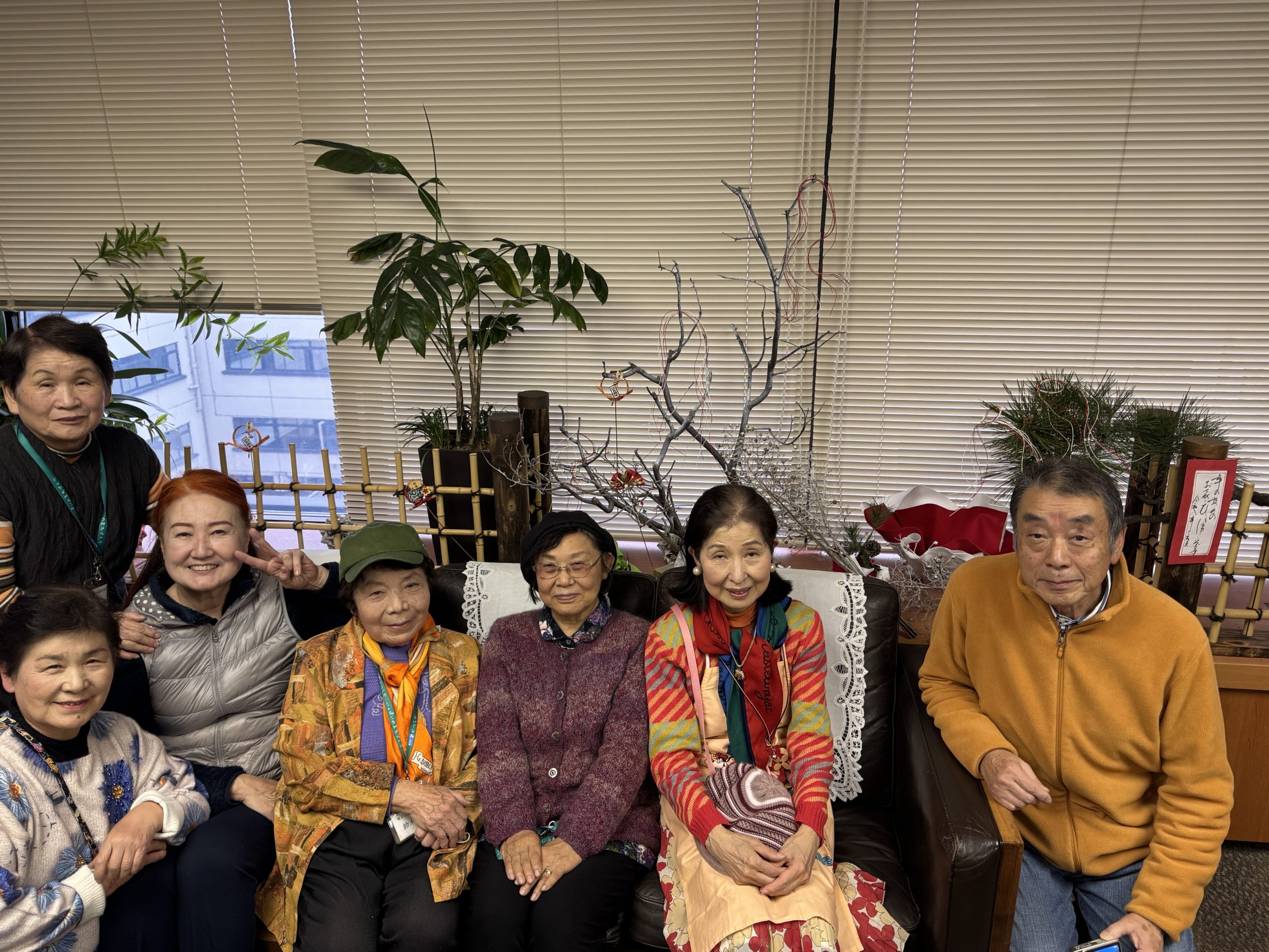 区長室、副区長室のお正月飾り